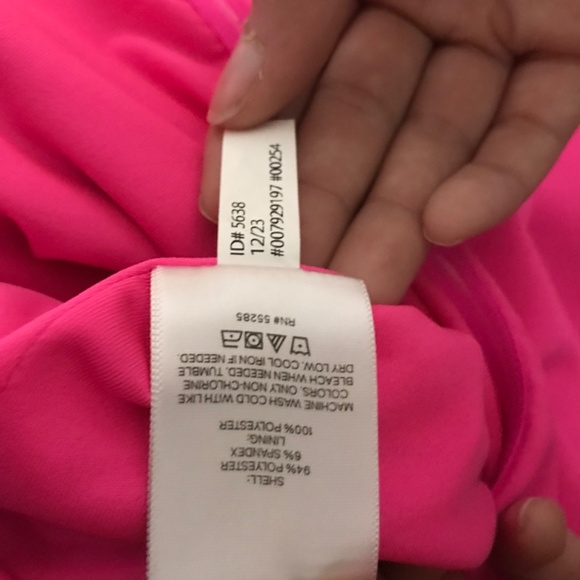 Express Hot Pink Strapless Jumpsuit - Picture 8 of 10